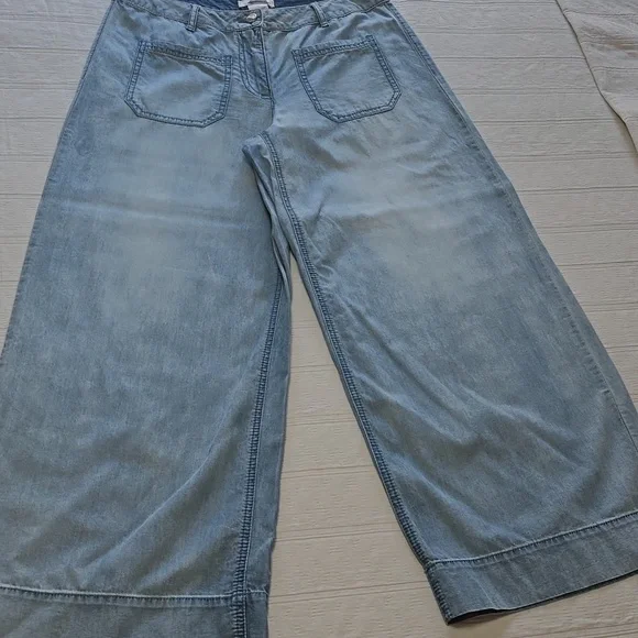 Eric Casual Wide Leg Crop Pants Women's Size 2 - Picture 3 of 13